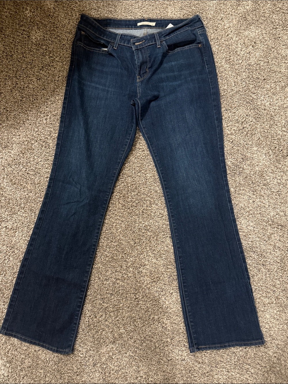 Classic Boot Cut Jeans in Deep Indigo